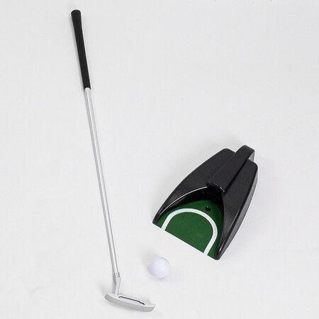 Portable Golf Putter Travel Practice Putting Set with Case Indoor Outdoor Yard, Golfer Kids Toy Indoor Golf Games Set