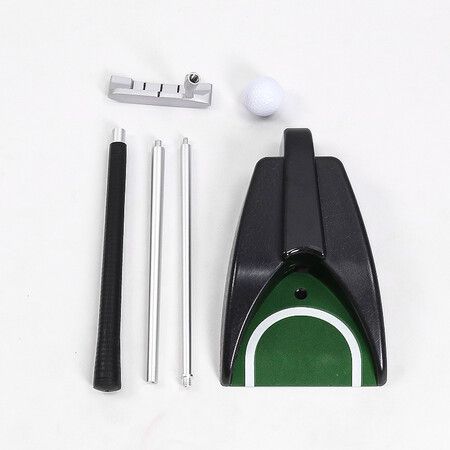 Portable Golf Putter Travel Practice Putting Set with Case Indoor Outdoor Yard, Golfer Kids Toy Indoor Golf Games Set