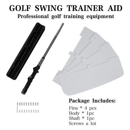 Golf Power Resistance Trainer Golf Swing Training Aid Fan, Golf Warm Up Aid Tool White Golf Practice Equipment for Golfers