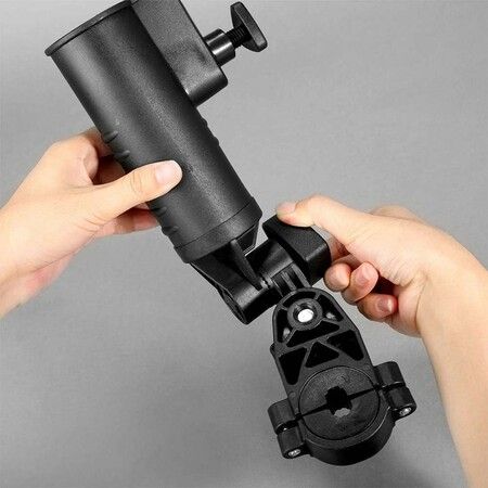 Golf Push Cart Adjustable Umbrella Holder, Golf Cart Umbrella Holder, Universal Umbrella Holder for Bicycle Stroller, Baby Carriage, Wheelchair
