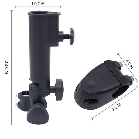 Golf Push Cart Adjustable Umbrella Holder, Golf Cart Umbrella Holder, Universal Umbrella Holder for Bicycle Stroller, Baby Carriage, Wheelchair