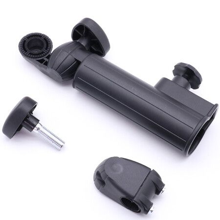 Golf Push Cart Adjustable Umbrella Holder, Golf Cart Umbrella Holder, Universal Umbrella Holder for Bicycle Stroller, Baby Carriage, Wheelchair