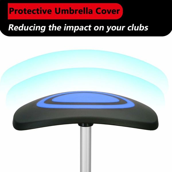 Golf Travel Bag Support System, Golf Club Travel Protection Kit, Blue