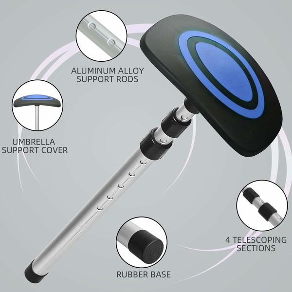 Golf Travel Bag Support System, Golf Club Travel Protection Kit, Blue