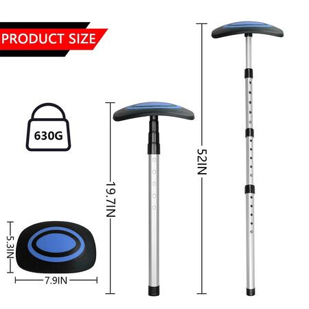 Golf Travel Bag Support System, Golf Club Travel Protection Kit, Blue