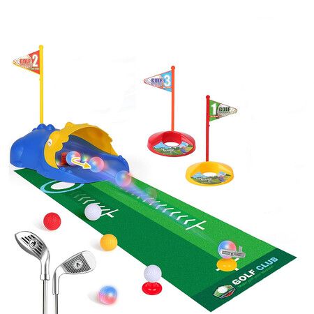Kids Golf Set for 3 4 5 6 7 Years Old Boys Girls, Toddler Golf Clubs Set with Automatic Ball Returner