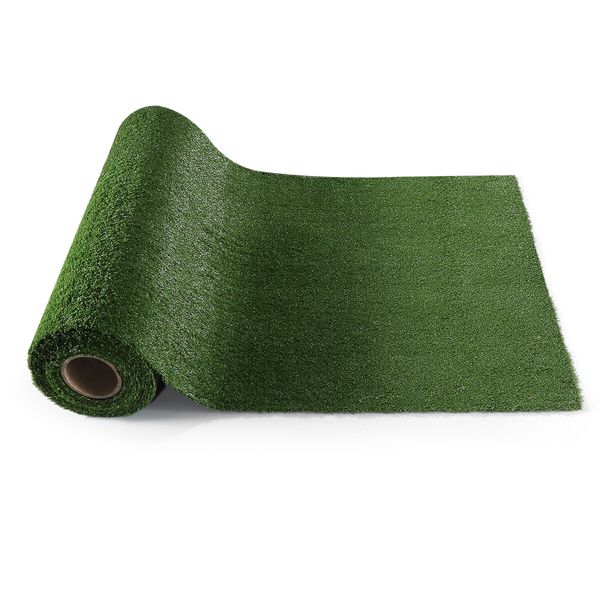 2x25m Artificial Grass Synthetic Turf Fake Imitation False Faux Green Lawn Roll 10mm Child Pet Friendly for Backyard Balcony Garden Patio