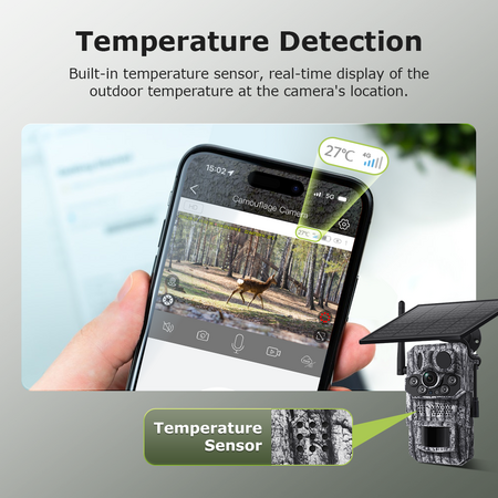 Solar Powered Security Camera 4G 3MP Outdoor Hunting Home Surveillance System Battery House CCTV 360 Degree View Wildlife Animal Motion Monitoring Cam
