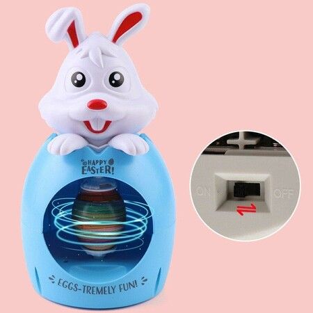 Easter Egg Decorator Kit Bunny Easter Egg Decorating Spinner Coloring Kit with Colorful Quick Drying Markers Easter Gifts for Kids