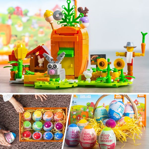 Easter Egg Decorator Kit Bunny Easter Egg Decorating Spinner Coloring Kit with Colorful Quick Drying Markers Easter Gifts for Kids