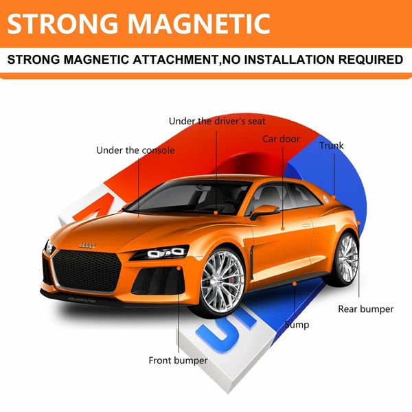 Mini GPS Tracker for Vehicles,Car GPS Tracker Portable Real Time Magnetic GPS Tracking Device,Full Global Coverage Location Tracker