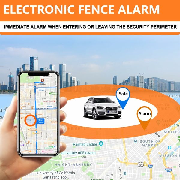 Mini GPS Tracker for Vehicles,Car GPS Tracker Portable Real Time Magnetic GPS Tracking Device,Full Global Coverage Location Tracker