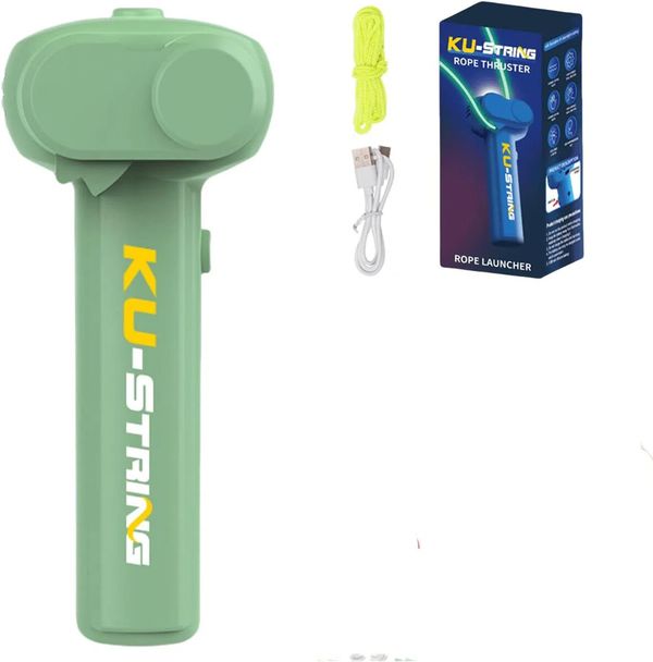 Glow in The Dark Loop Rope Launcher Propeller,Lasso Pressure Reducer,Game Shooter String Toy,Birthday Christmas Ideal Gift Green