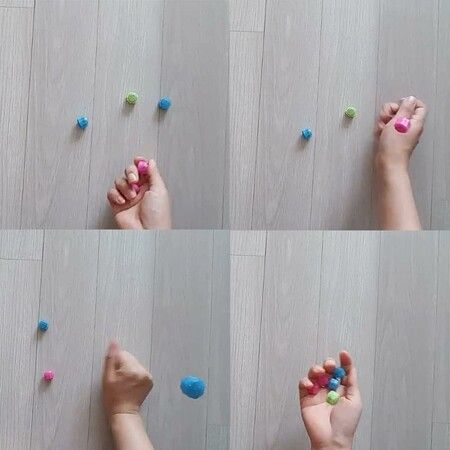 Korean Traditional Play Game Gonggi Jack Stone Pebbles Set (2 Sets)