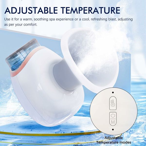 Heated Nano Eye Mist Steam Sprayer Eye Facial Steamer Nano Mister - Portable and Rechargeable for Eye Care Moisturizing