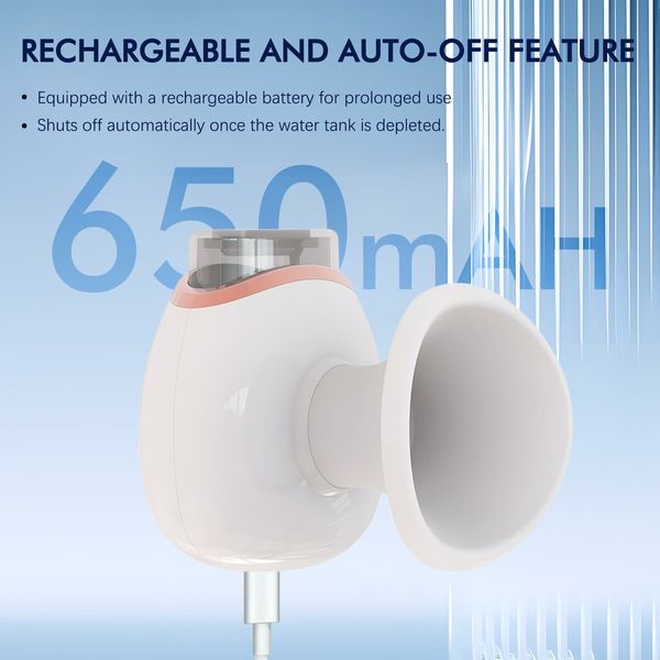 Heated Nano Eye Mist Steam Sprayer Eye Facial Steamer Nano Mister - Portable and Rechargeable for Eye Care Moisturizing