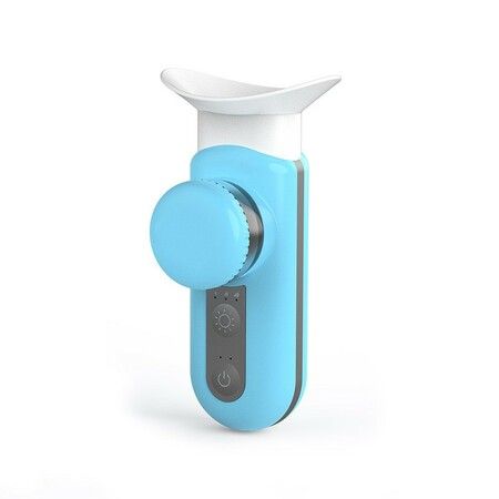 Eye Steamer Portable Electric Heated USB Nano Eye Mist Sprayer with Warm Compress for Dry Eyes,Rechargeable Eye Drops Steamer for Home Office Travel-Blue