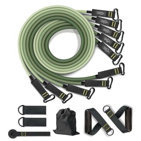 11 Pcs/Set TPE Resistance Bands Man Woman Fitness Training Belt Yoga Pull Rope Gym Equipment Elastic Tube Rubber Band