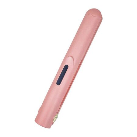 2 in 1 Hair Straightener and Curler,Portable Travel Wireless USB Rechargeable Mini Straightener,Anti-Scald 3-Level Adjust Temp,Pink