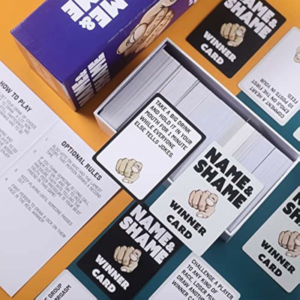 Name Shame Drinking Card Games For Party Card Games For Friends And Family,Party Games For Game Night