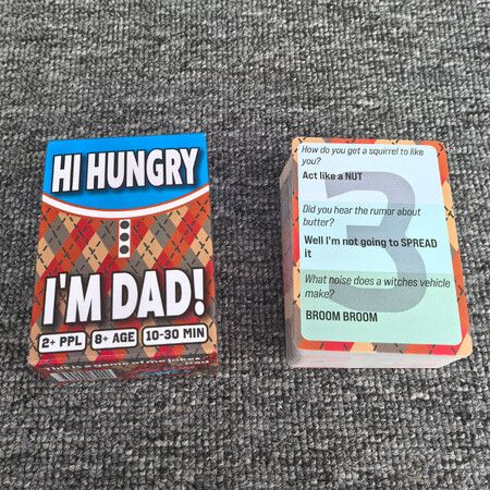 HI Hungry I Am DAD,Dad Jokes Card Game for Family Card Games for Families Party Games, Funny Jokes Board Game