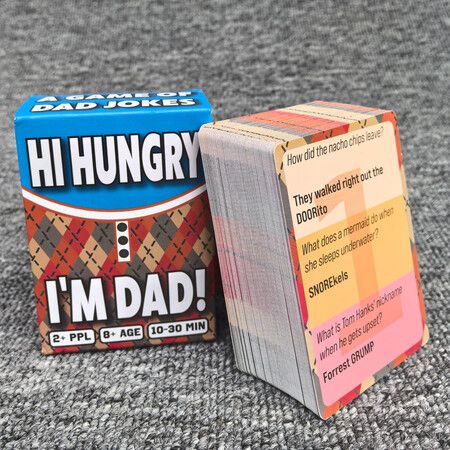 HI Hungry I Am DAD,Dad Jokes Card Game for Family Card Games for Families Party Games, Funny Jokes Board Game