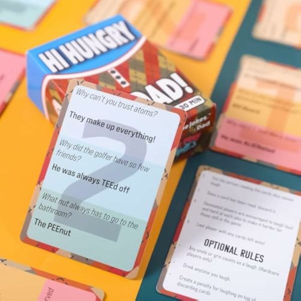 HI Hungry I Am DAD,Dad Jokes Card Game for Family Card Games for Families Party Games, Funny Jokes Board Game