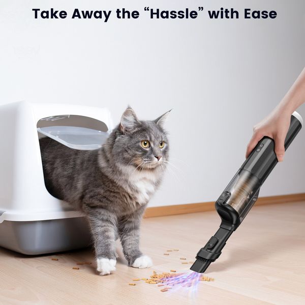 Multi-functional Car Vacuum Cleaner, Cordless Vacuum Cleaner, 10000 Pa, Strong Suction, Lighting Function, 3-in-1 Electric Air Pump Function, Blowing, Suction