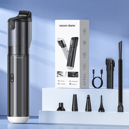 Multi-functional Car Vacuum Cleaner, Cordless Vacuum Cleaner, 10000 Pa, Strong Suction, Lighting Function, 3-in-1 Electric Air Pump Function, Blowing, Suction