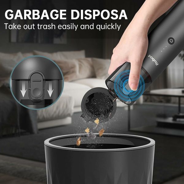 Handheld Vacuum Cordless,Car Vacuum Portable Cordless Lightweight with Strong Suction, Portable Mini Vacuum for Home/Car/Office, Black