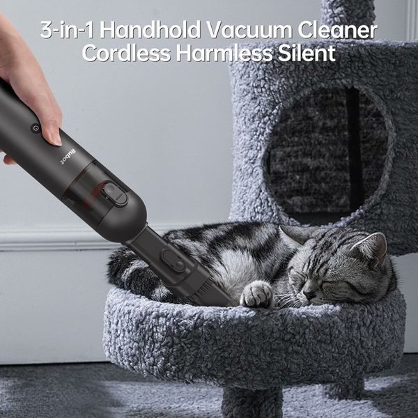 Handheld Vacuum Cordless,Car Vacuum Portable Cordless Lightweight with Strong Suction, Portable Mini Vacuum for Home/Car/Office, Black
