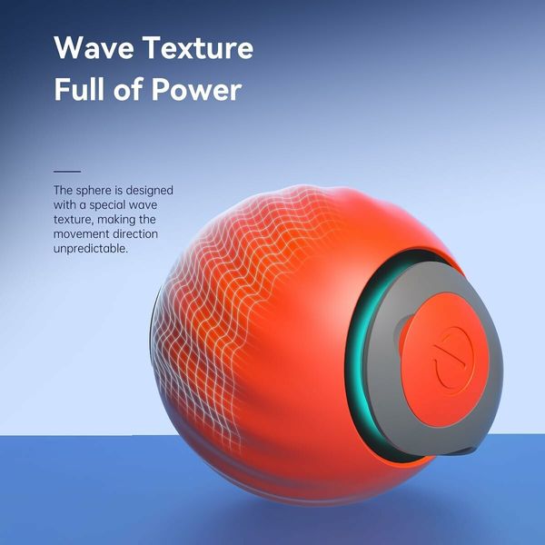 Speedy Ball with Tail Cat Toy,Smart Interactive Cat Ball,Automatic Cat Rolling Ball Enrichment Toy,Electric Self Moving Toy,Electronic Rollie Pet Chase