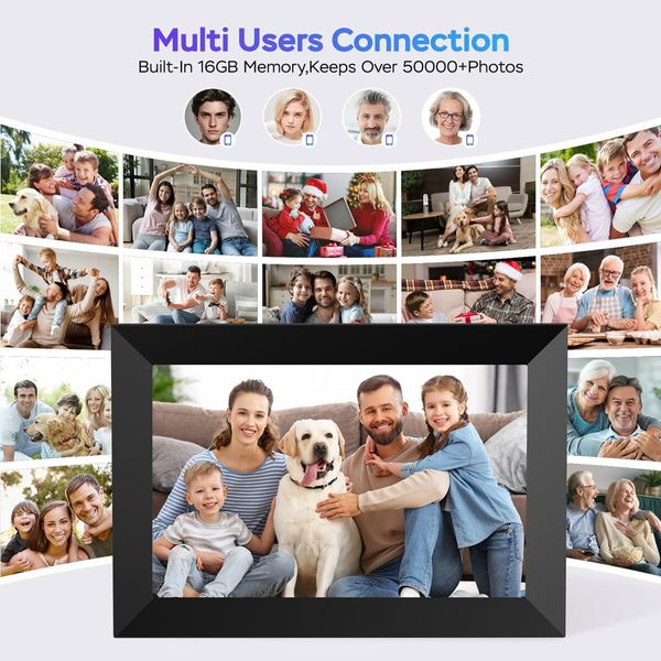 Uhale Digital Picture Frame WiFi 10.1 inch HD IPS Touch Screen Electronic Picture Frame Slideshow Smart Loop Digital Photo Frame
