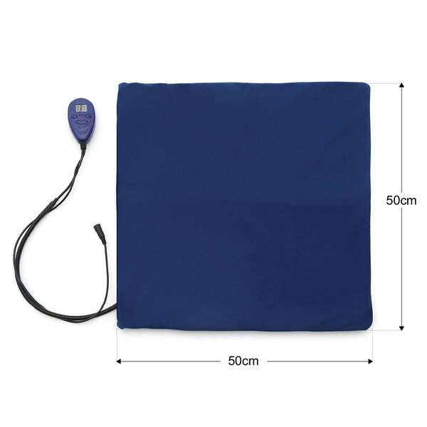 Dogs Cats Electric Heating Pet Bed Blanket Thermal Mat Protection Temperature Display 50cm x 50cm