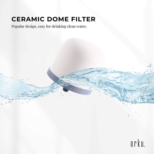 1x Ceramic Dome Filter Globe Replacement Cartridge For 8 Stage Benchtop Purifier