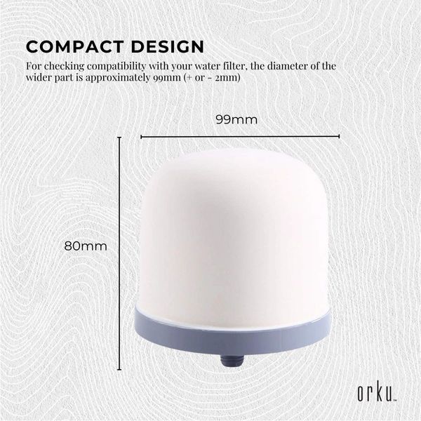 1x Ceramic Dome Filter Globe Replacement Cartridge For 8 Stage Benchtop Purifier