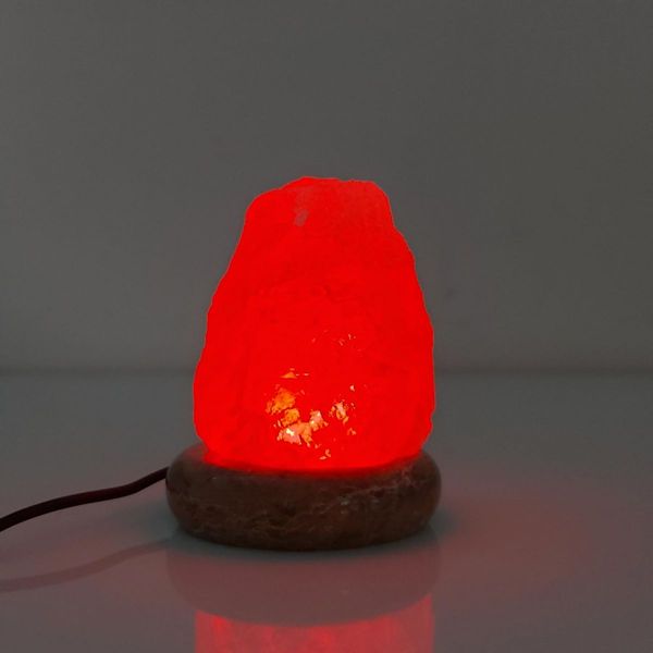 USB Colour Changing Salt Himalayan Lamp - Natural Shape Pink Rock LED Light