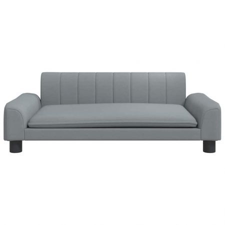 Dog Bed Light Grey 90x53x30 cm Fabric