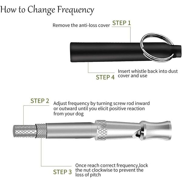 Dog Whistle,2 Pack Professional Ultrasonic Dog Whistle,Recall Training,Stop Barking Control Devices with Black Lanyard