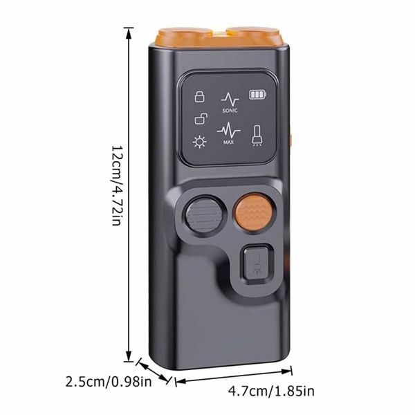 Barkguard Pro,Dog Bark Deterrent Device with HD Display and Led Flashlight,Anti-Bark Device That Trains Your Dog Not to Bark Safe for Dogs (1PCS)