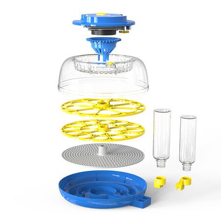 Egg Incubator Hatching Chick Automatic Turning Stop Candler Hatch Days Humidity Display Control 18 Egg Poultry