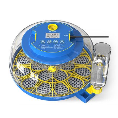 Egg Incubator Hatching Chick Automatic Turning Stop Candler Hatch Days Humidity Display Control 18 Egg Poultry