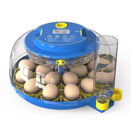 Egg Incubator Hatching Chick Automatic Turning Stop Candler Hatch Days Humidity Display Control 18 Egg Poultry