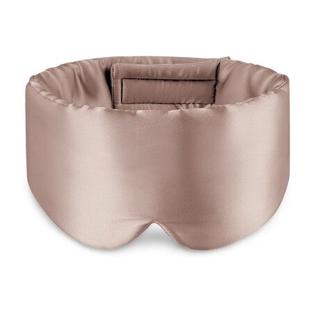 Sleep Mask Eye Mask for Man and Woman with Adjustable Headband, Full Size Large Sleep Mask for All Night Sleep, Travel 1 Pack (Champagne)