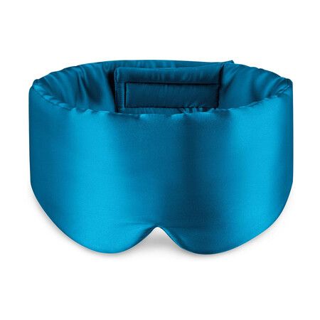 Sleep Mask Eye Mask for Man and Woman with Adjustable Headband, Full Size Large Sleep Mask for All Night Sleep, Travel 1 Pack (Peacock Blue)