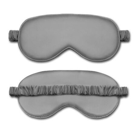 Soft Blackout Eye Mask for Women Men,Sleeping Mask Night Blindfold for Night Sleep, Travel, Nap, 1 Pack Gray