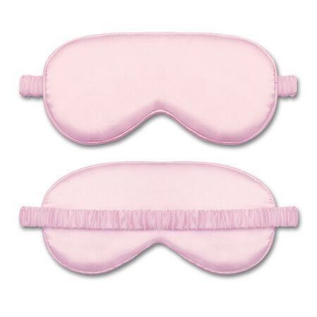 Soft Blackout Eye Mask for Women Men,Sleeping Mask Night Blindfold for Night Sleep, Travel, Nap, 1 Pack Pink