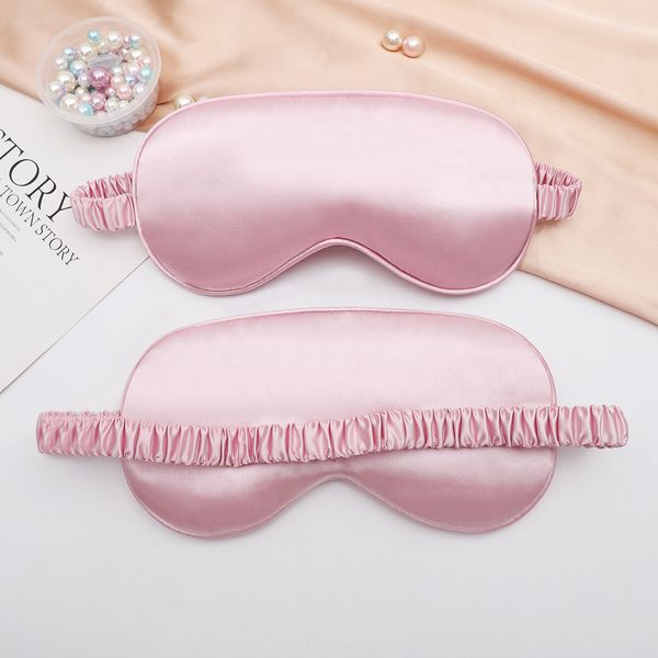 Soft Blackout Eye Mask for Women Men,Sleeping Mask Night Blindfold for Night Sleep, Travel, Nap, 1 Pack Pink