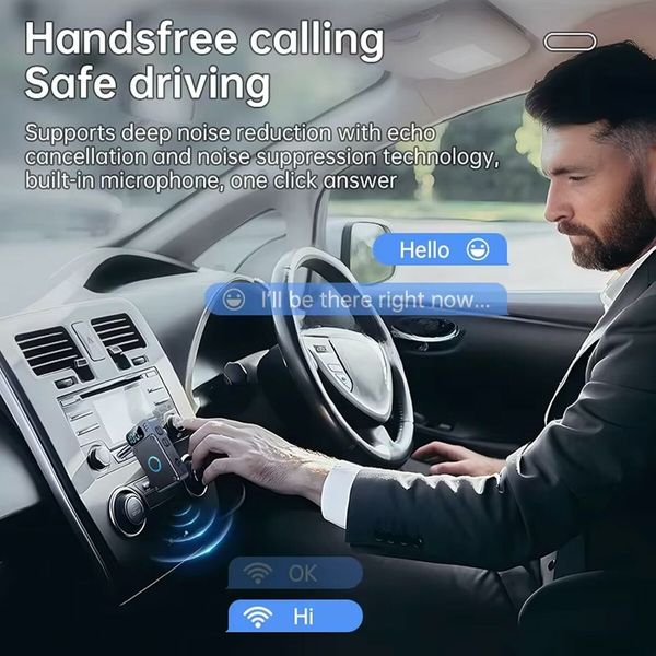 Bluetooth 5.4 Transmitter Receiver Adapter for Airplane Headphones, 2 in 1 Wireless Bluetooth 3.5mm Aux Audio Transmitter, Receiver for TV