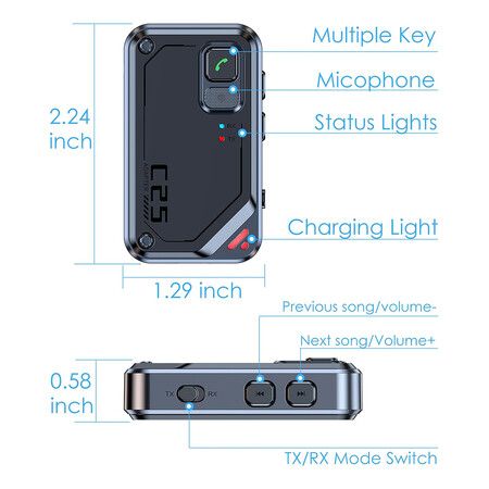 Bluetooth AUX Adapter for Car, Bluetooth Transmitter Receiver, Bluetooth Transmitter for TV, Airplane, Headphones, Bluetooth Receiver